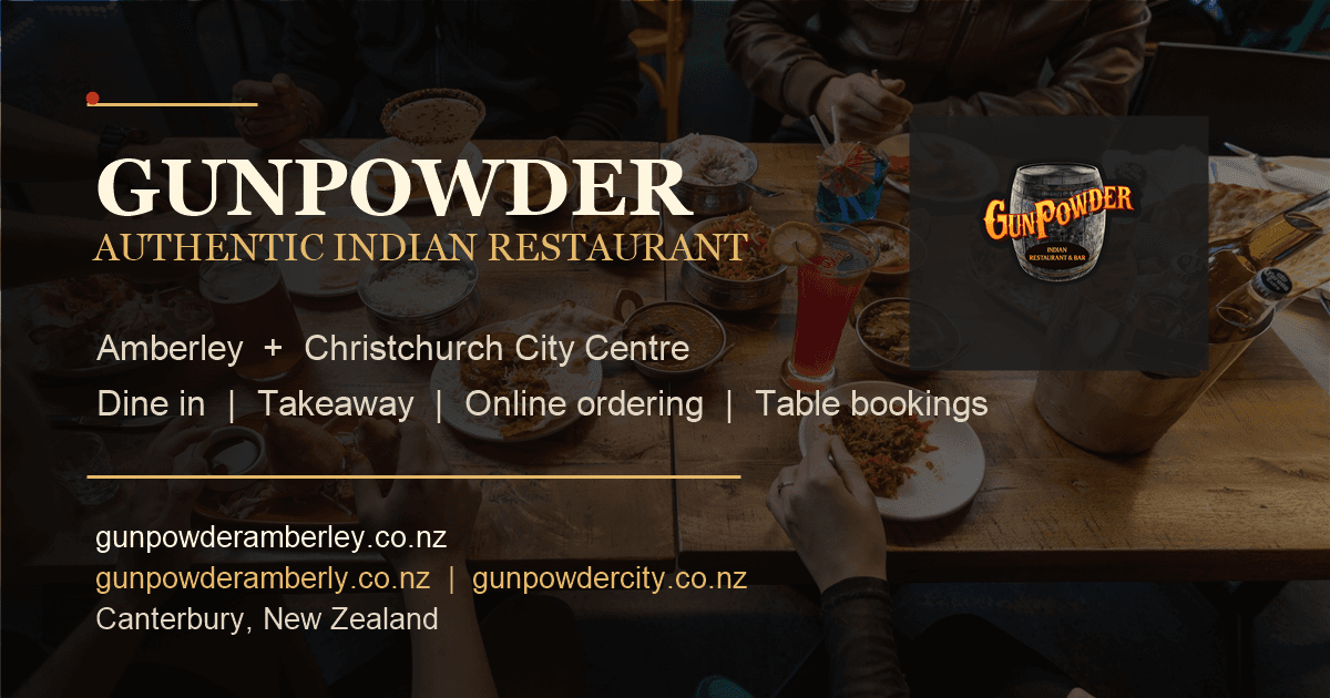 GunPowder Indian Restaurant & Bar -Christchurch City