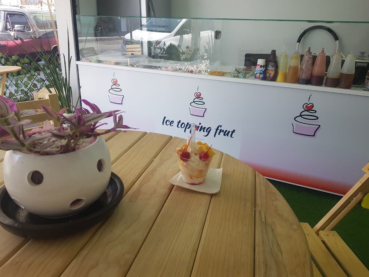 Ice topping frut cream yogurt tezoyuca
