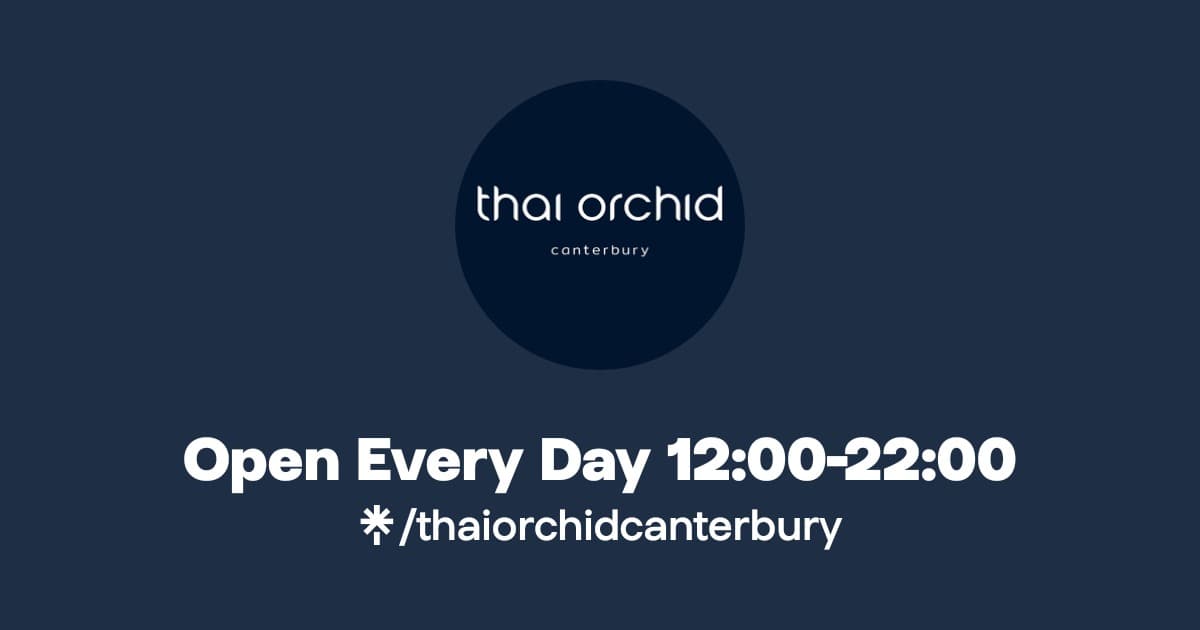 Thai Orchid Canterbury