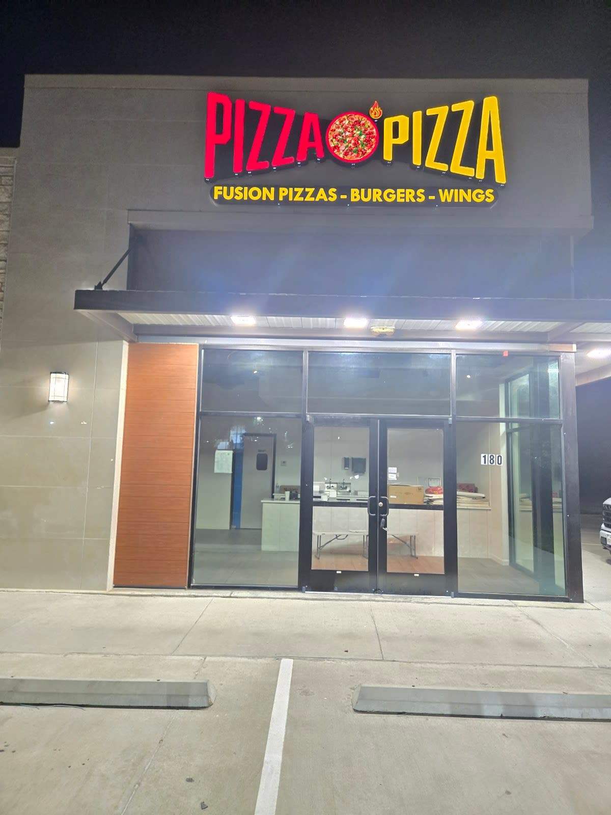 PizzaOPizza, Meat Magic pizza, Boba, Burgers, Wings, Rice Bowls